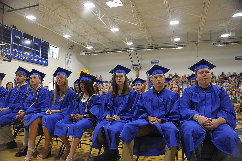 Jamestown High School graduation promoted 21 students Friday night, May 17, 2019.