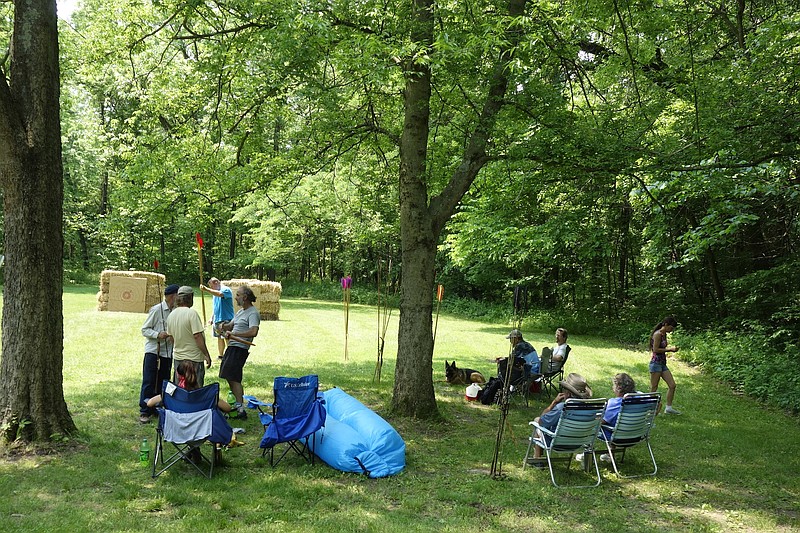Members of the World Atlatl Association traveled Saturday, June 1, 2019, to Graham Cave State Park for the first of their two 2019 competitions. 