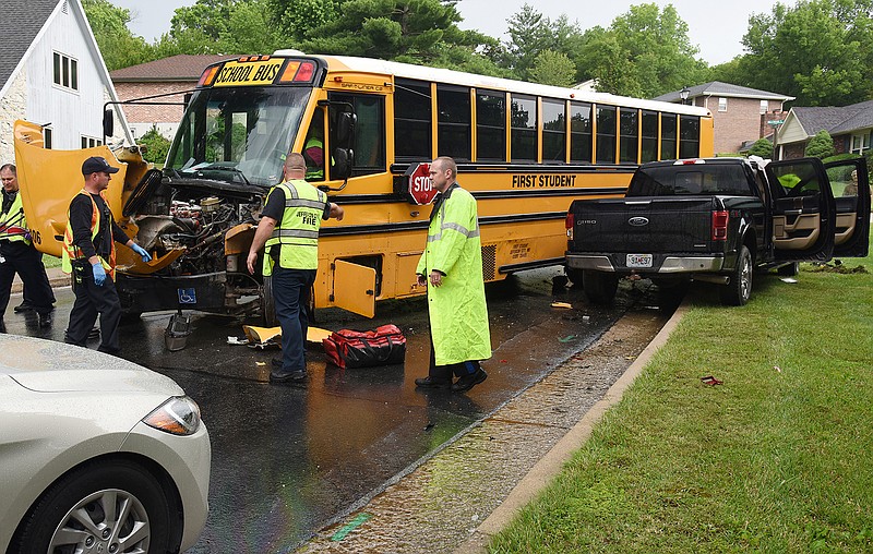 Jefferson City Public Schools school bus involved in Tuesday accident