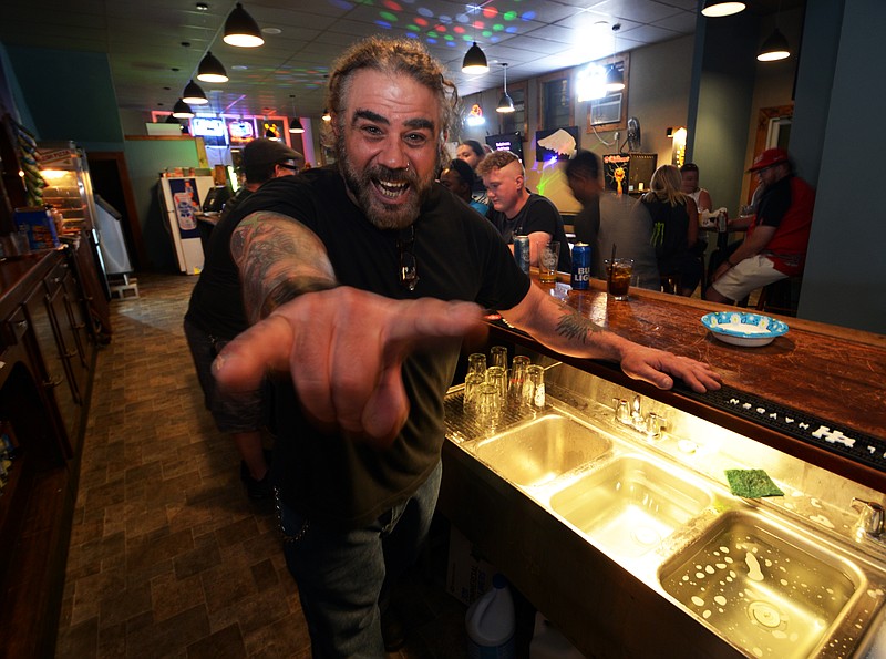 Mark Wilson/News TribuneSal Nuccio, owner of The Tavern, at his new bar in the former Welcome Inn Again building in Old Munichburg. 