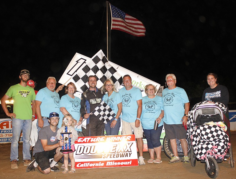 Kyle Bellm won the 360 winged sprint portion of the Third Annual Dylan Bias Memorial event. (Submitted photo)