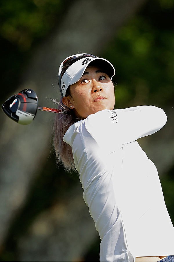 Danielle Kang hits off the 15th tee during the first round of the U.S. Women's Open last month in Charleston, S.C.