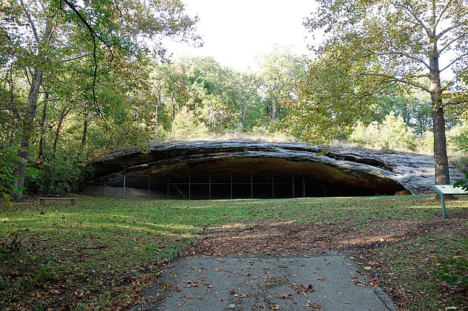 The Graham Cave was once a temporary home to Native Americans for nearly 10,000 years.