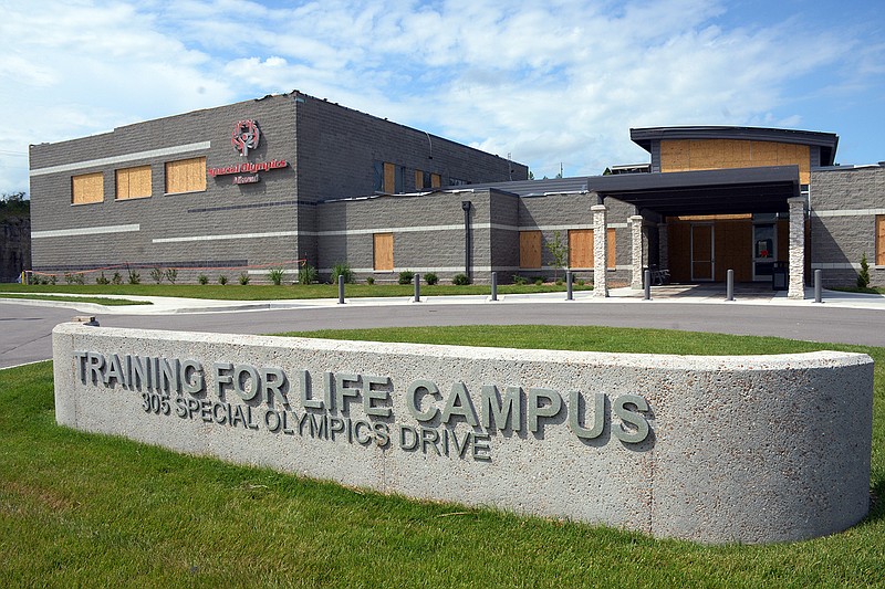 The tornado damaged Special Olympics Missouri Training for Life campus sits Wednesday at 305 Special Olympics Drive.