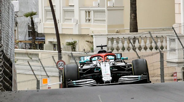 In this May 26 file photo, Lewis Hamilton n steers his car during the Monaco Formula One Grand Prix at the Monaco racetrack in Monaco. Hamilton leads Sebastian Vettel by 62 points as they head into Sunday's French Grand Prix.