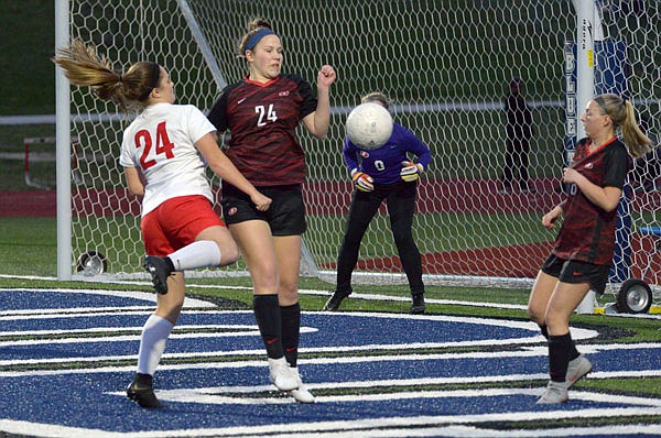 Greta Haarmann of Jefferson City earned all-state soccer honors this season.