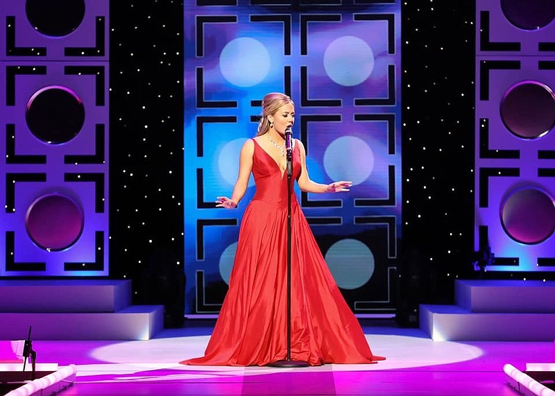 Texarkana's Allie Graves is shown during the talent portion of the Miss Texas' Outstanding Teen 2019 on Friday, June 28, 2019. 