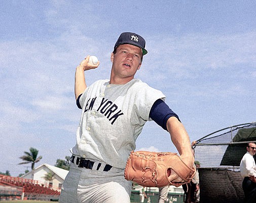 This 1967 file photo shows Yankees pitcher Jim Bouton. Bouton, who shocked the conservative baseball world with the tell-all book "Ball Four,"died Wednesday at age 80.