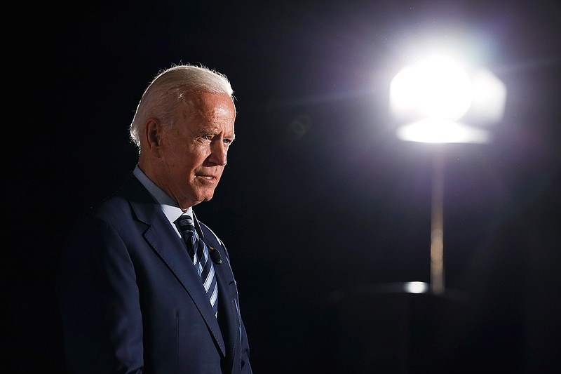 Former Vice President and Democratic presidential candidate Joe Biden speaks Monday, July 15, 2019, during a presidential candidates' forum sponsored by AARP and The Des Moines Register in Des Moines, Iowa.