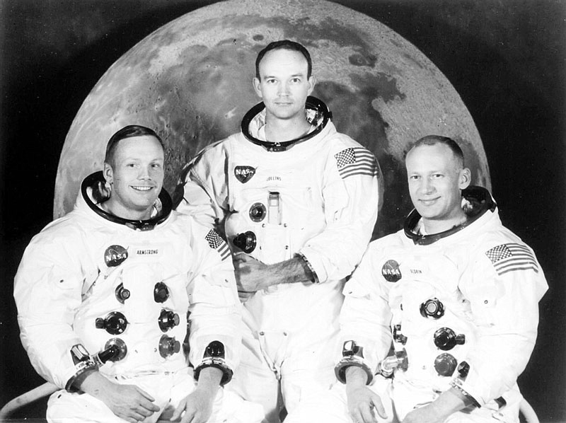 Astronauts Neil Armstrong, left, Michael Collins, center, and Edwin A. Aldrin, are pictured in this 1969 Apollo II crew portrait. July 20, 1999 marks the 30th anniversary of the landing on the moon by the Apollo II crew. ( File - AP Photo/NASA, ho )