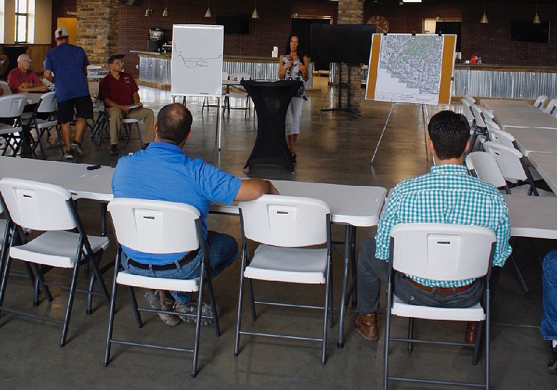 Callaway County Director of Emergency Management Michelle Kidwell gives updates to stakeholders during a July 17, 2019, meeting concerning FEMA assistance for Callaway County. Kidwell was hopeful that Callaway would be included in an expansion of President Trump's July 9 disaster declaration.