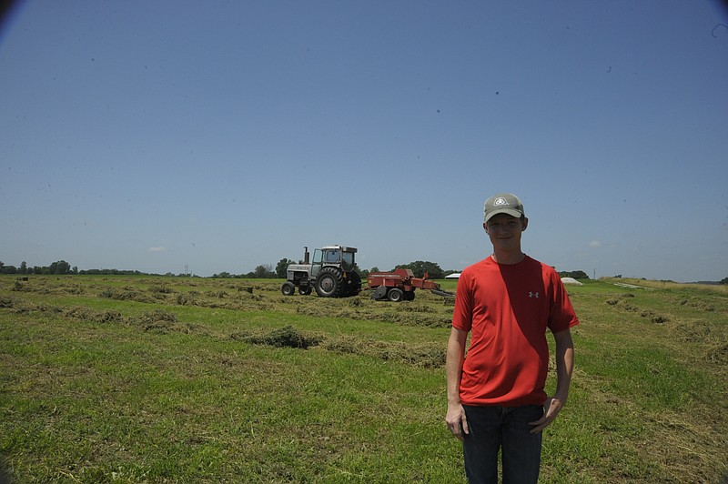 Caleb Bleich, 19, is a cattle and crop farmer in Cole and Moniteau counties. Bleich represents about 8 percent of young farmers in Missouri.