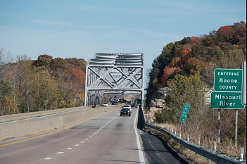 The I-70 bridge over the Missouri River at Rocheport was built in 1960.