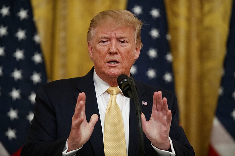 President Donald Trump speaks during the "Presidential Social Media Summit" in the East Room of the White House, Thursday, July 11, 2019, in Washington.