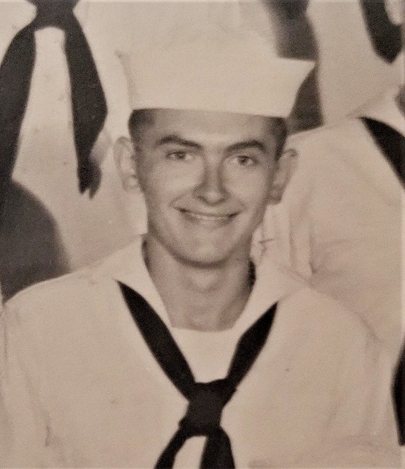 A 19-year-old Bill Buehrle is pictured in September 1956 during his graduation from Navy boot camp at Great Lakes, Illinois.