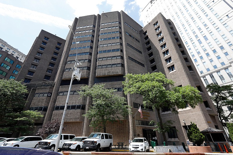 The Manhattan Correctional Center is seen June 1, 2019, in New York. Financier Jeffrey Epstein is believed to have died by suicide while awaiting trial on sex-trafficking charges in New York, a former law enforcement official said Saturday. He was found in his cell Saturday morning, according to the official, who was briefed on the matter but spoke on condition of anonymity because he wasn't authorized to discuss it publicly.