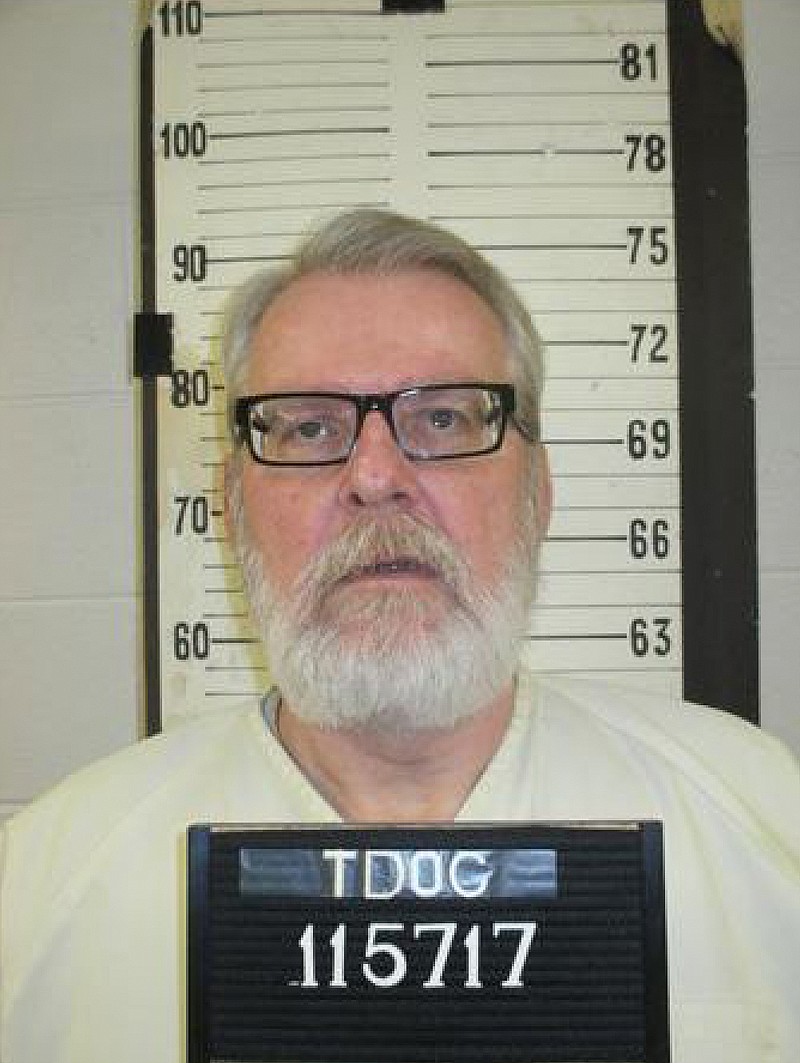 This booking photo released by the Tennessee Department of Corrections shows Stephen West. The Tennessee death row inmate is asking Gov. Bill Lee to spare his life, maintaining that he didn’t actually kill a mother or her daughter three decades ago. West’s clemency application says his co-defendant, then-17-year-old Ronnie Martin, stabbed both people to death. His execution is slated for Aug. 15. Martin is serving a life sentence and is eligible for parole in 2030.  (Tennessee Department of Corrections via AP)