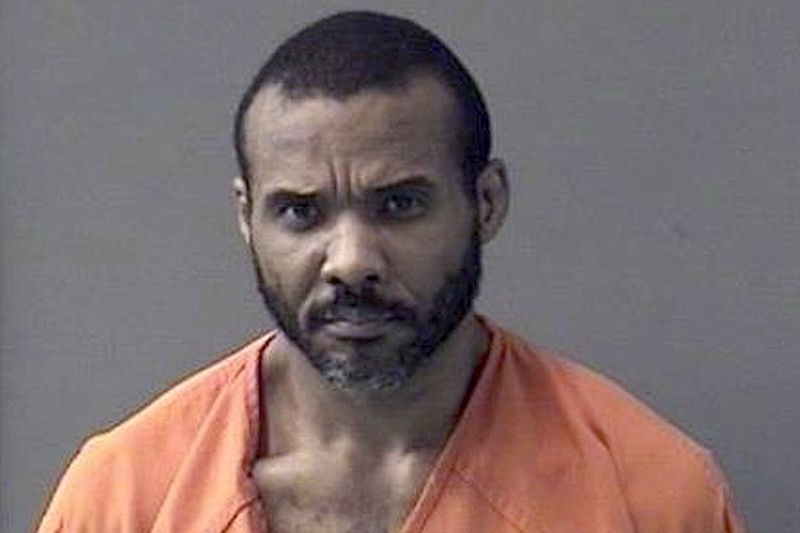 This undated booking photo released by Bell County Sheriff's Office shows Cedric Marks. Prosecutors Monday, in Texas, say they will seek the death penalty for Marks, 45, an MMA fighter accused in the deaths of 28-year-old Jenna Scott and 32-year-old Michael Swearingin, whose bodies were found in a shallow grave in Oklahoma. (Bell County Sheriff's Office via AP, File)