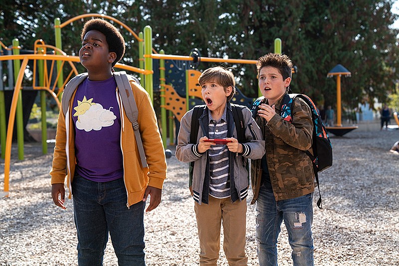 Brady Noon, Jacob Tremblay and Keith L. Williams in "Good Boys." (Universal)