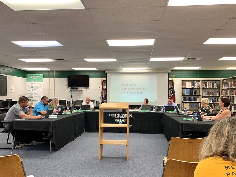 The North Callaway board of education met Thursday evening in the North Callaway High School media center to vote on various items including the 2019-20 school tax rate. The vote to keep the tax rate the same as the previous school year passed unanimously.