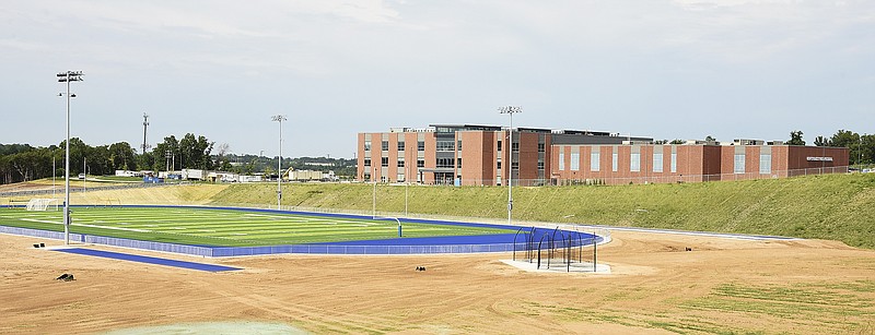 
Capital City High School and its football field as seen Aug. 20, 2019, from Mission Drive. 