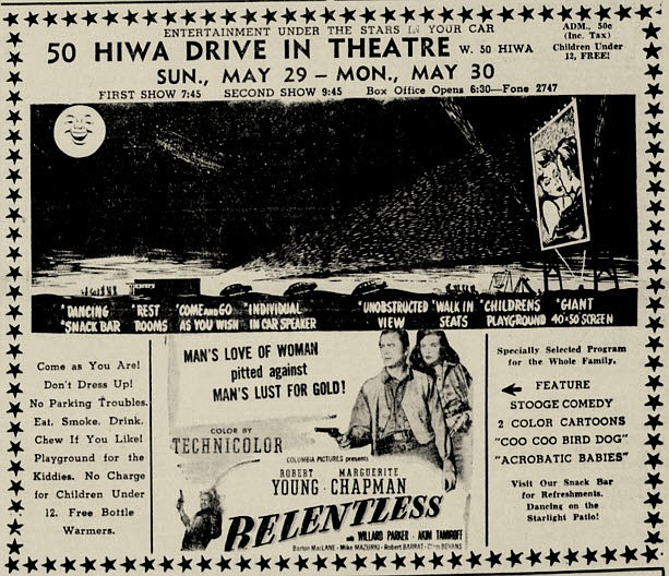 <p>Submitted</p><p>An ad from the May 29, 1949, edition of the Jefferson City News and Tribune is shown. 50 Hiwa Drive-In Theatre opened May 1949 and continued showing movies until September 1985.</p>