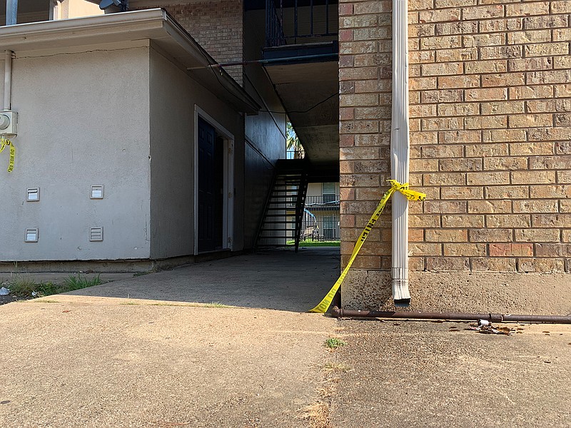 A suspect is in custody after a double homicide Wednesday night at the Shangri-La Apartments in Texarkana, Ark. 