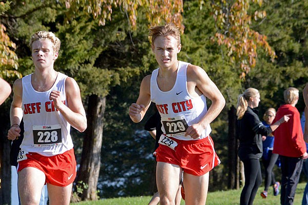 Blake Conrad (left) is one of the top returning runners for the Jefferson City Jays this season.