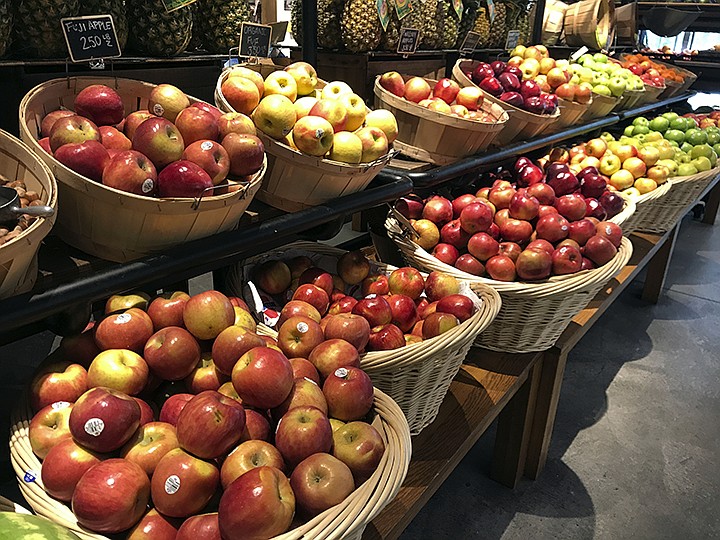 A variety of apples are on display at a market in New York on Monday, Sept. 9, 2019. Regardless of whether you are picking them at the market or off a tree, there are so many great things to do with apples that don't include making a pie.  (AP Photo/Julia Rubin)