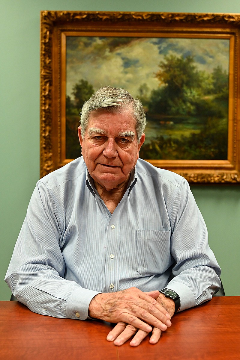 Richard Martin poses for a portrait Sept. 12 at Hospice of Texarkana. Martin leads a support group for men who have lost loved ones at the hospice. The group has been meeting for about two and a half years now. They meet at 1:30 p.m. every Thursday.