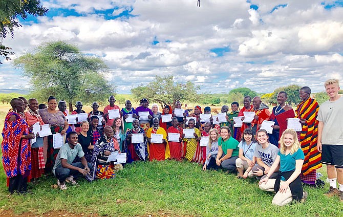 Last May, a team from Fulton travelled to Tanzania to aid in plans for a new maternal and infant health initiative. The 2019 team included Rotary members Bob Hansen and Amanda Gowin, along with Westminster College students — Madison Ekern, Madison Rybak, Maggie Morris, Pfifer Duekop, Jephte Ngeno and Ian Miller — and Humanity for Children volunteers Anne Giordano and Dan Harms.