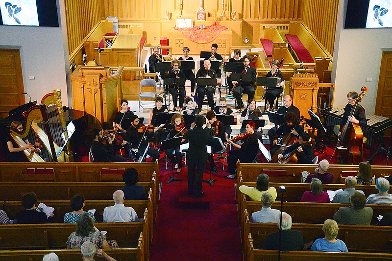 <p>News Tribune file photo</p><p>The Southside Philharmonic Orchestra performs at Central United Church of Christ in 2018. The orchestra will present “An Evening at the Opera: Favorite Arias and Choruses” at 7 p.m. Friday. </p>