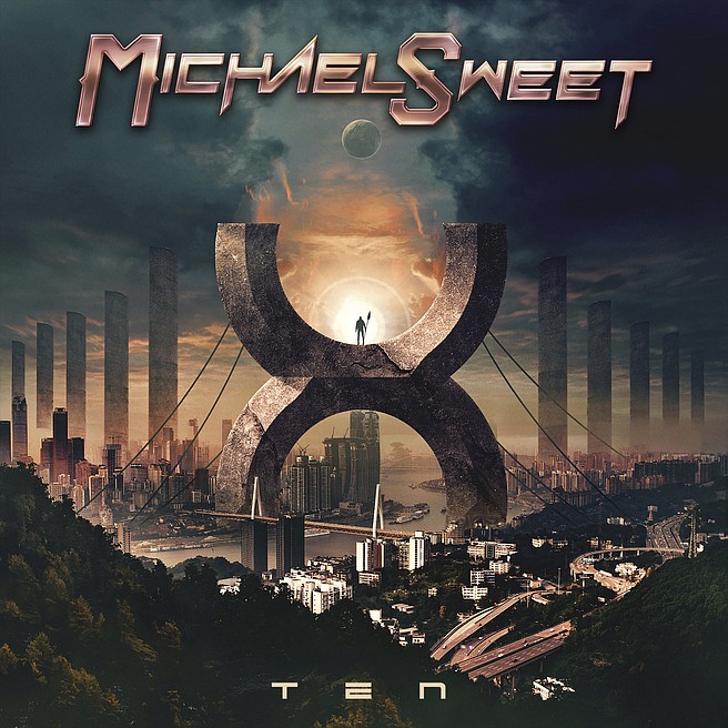 This cover image released by Rat Pak Records shows "Ten," a release by Michael Sweet. (Rat Pak Records via AP)