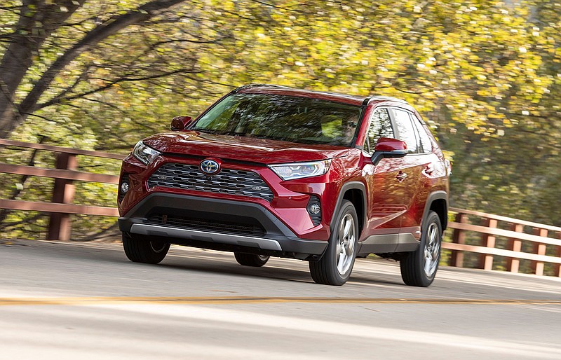 The 2019 Toyota RAV4 Hybrid is shown. (Photo courtesy of Toyota)
