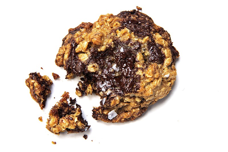 Chocolate Chunk Oatmeal Cookies on Thursday, Aug. 29, 2019. Prop styling by Nidia Cueva. (Mariah Tauger/Los Angeles Times/TNS)