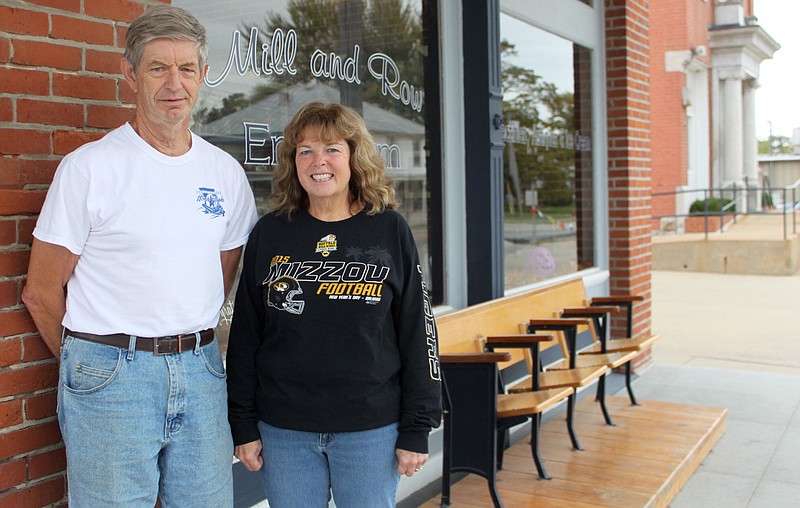 Kirby and Debi Baumert recently opened their "retirement project," The Mill and Row Emporium, in Jamestown. The 101 W. Row Street location is open from 10 a.m.-4 p.m. most weekdays, from 10 a.m.-3 p.m. most Saturdays and from 7-8 p.m. some evenings.