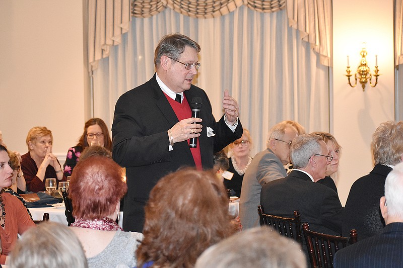 Stephen Huss, author of "Rediscovering Thomas C. Fletcher: The Lost Missouri Governor," was the speaker at the Cole County Historical Society and Museum's annual dinner Sunday at the Jefferson City Country Club. He spoke about the life and times of the state's first Republican governor.