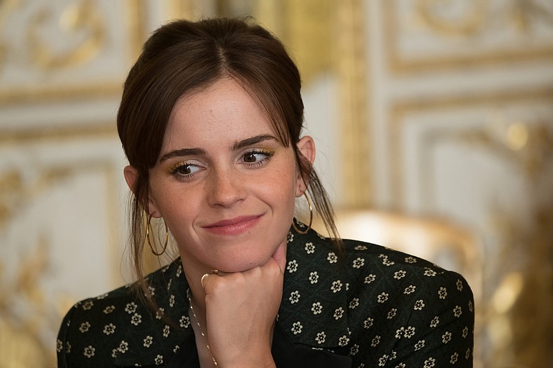 Emma Watson meets with the Gender Equality Advisory Council on Feb. 19, 2019 in Paris, France. (Jacques Witt/Maxppp/Zuma Press/TNS) 