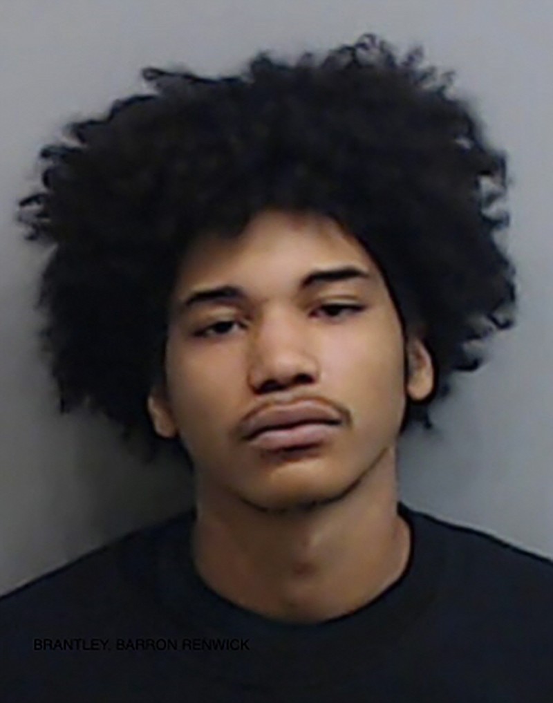 This undated photo provided by the Fulton County Sheriff’s Office shows Barron Brantley. A day after a missing Clark Atlanta University student was found dead in a Georgia park, police have arrested the victim's roommate, Jordyn Jones, and the roommate's boyfriend, Brantley. (Fulton County Sheriff’s Office via AP)