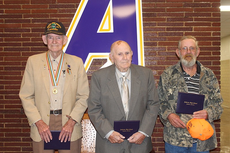 Shown, from left to right, are James Bradshaw, Billy Wayne Adkison and William Booth, Jr.