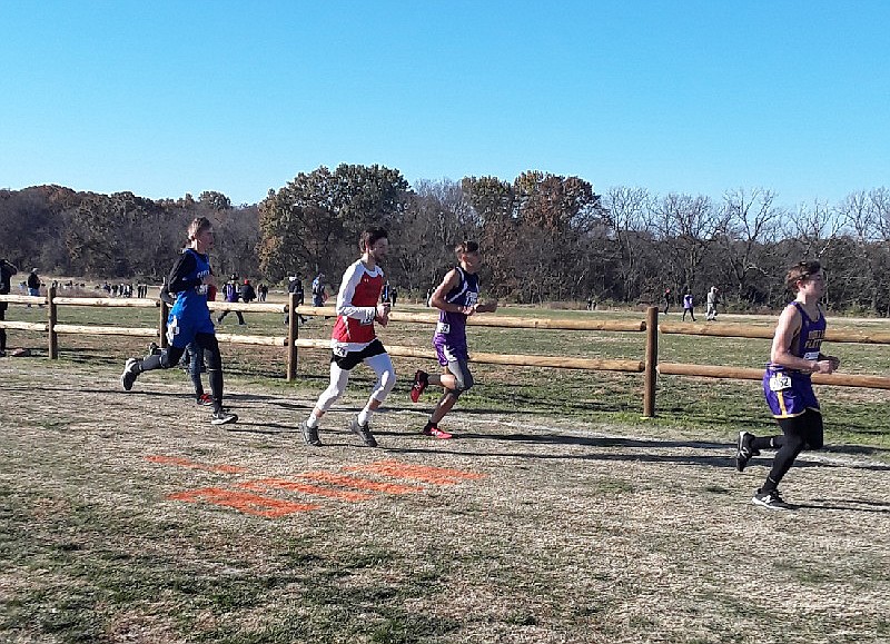 Clayton Pethan raced at the Class 1 state meet for cross country on Nov. 9, 2019. (Photo courtesy of Marie Pope)