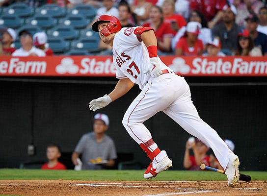 MIke Trout of the Angels was named the American League MVP in voting released Thursday.