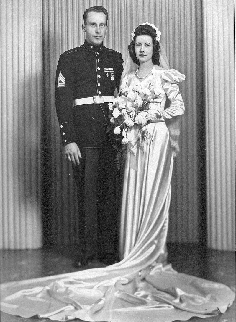 After returning from his overseas deployment in World War II, Everett Markway Sr. married the former Lillian Schneiders in Jefferson City in December 1944.