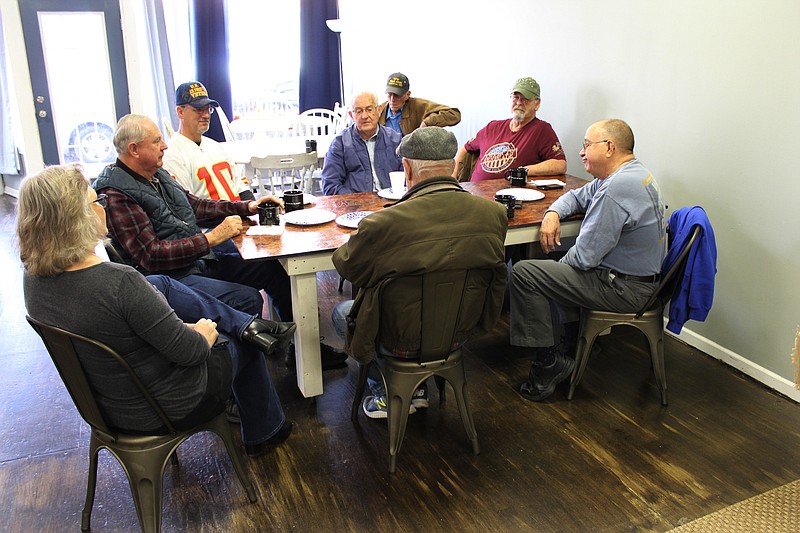 <p>Seven veterans attended the Heroes Outreach Program’s inaugural Veterans Coffee Talk in California Monday morning. The group will meet every Monday at The Gathering Place for free coffee and doughnuts.</p>