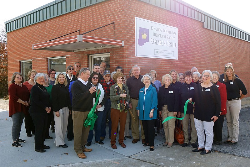 Though the Kingdom of Callaway Historical Society's new research center opened in July, local history fans officially commemorated the occasion with a ribbon cutting Wednesday morning, Nov. 20, 2019.