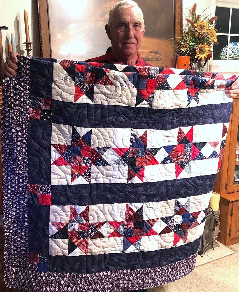 Danny Wolfe received a Quilt of Valor for his service in the Vietnam War. (Submitted photo)