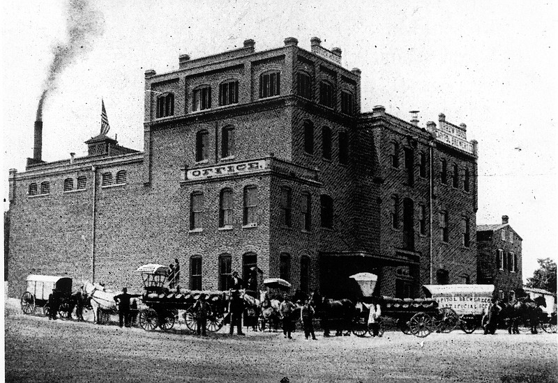 <p>Submitted</p><p>Capitol (Moerschel) Brewery Co. is shown in 1896, on Cedar Alley and Washington Street.</p>