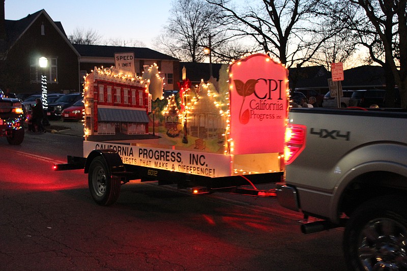 California Progress Inc.'s Christmas parade float for 2019 showed off a miniature lighted California, as the city itself has sprung to life with holiday decorations of its own.