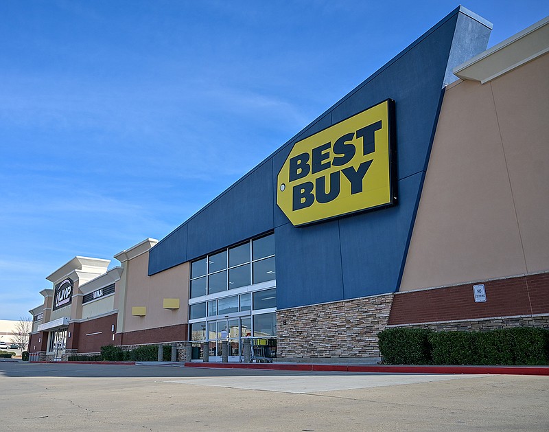 Best Buy, at 4210 St Michael Drive in Texarkana, Texas, is one of the many retail shops in the area that experience the post-Christmas gifts returns and new purchases after the holiday.