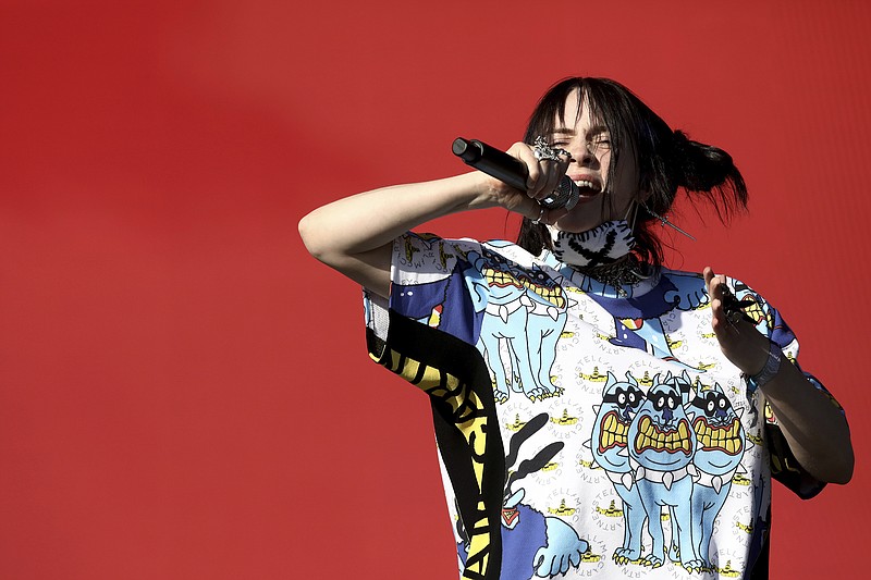 <p>Musician Billie Eilish performs at the Glastonbury Festival at Worthy Farm, Somerset, England, on June 30. Eilish will make a stop at the Enterprise Center in St. Louis on March 28. (Photo by Grant Pollard/Invision/AP)</p>